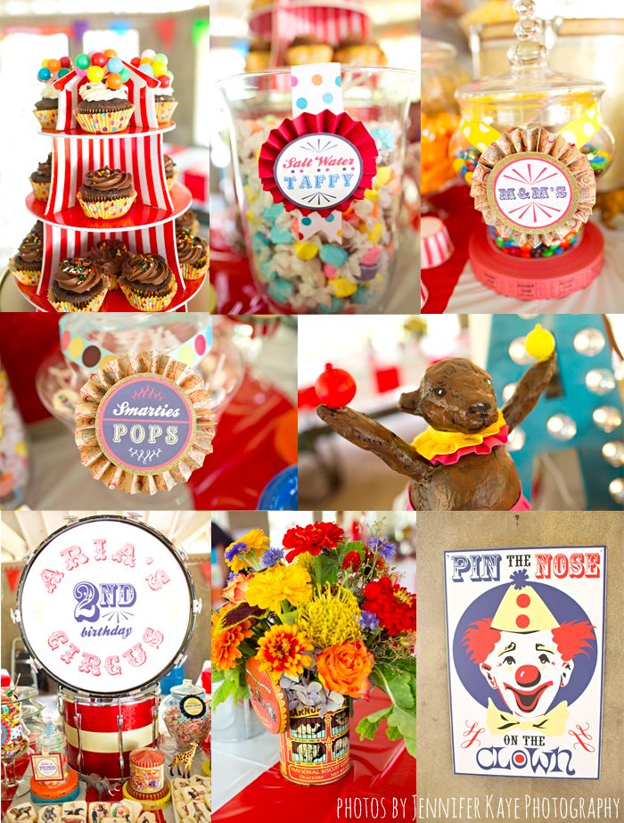 circus birthday decorations